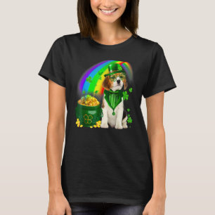 Beagle Dog Irish Leprechaun Saint St Patrick Day T-Shirt