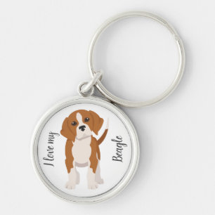 Beagle dog keychain