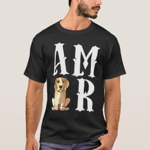 Beagle Dog Love R For Christmas T-Shirt