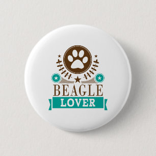 Beagle Dog Lover 2 Inch Round Button