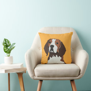 Beagle Dog Lover Beagle Throw Pillow