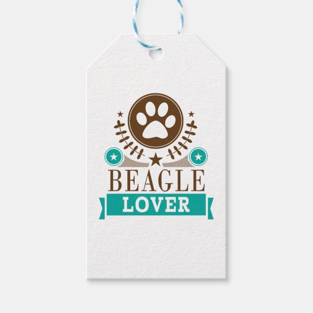 Beagle Dog Lover Gift Tags (Front)