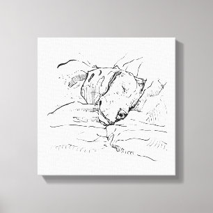 Beagle Dog Lover Illustration  Canvas Print