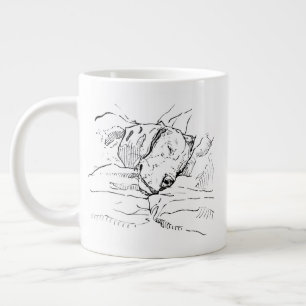 Beagle Dog Lover Illustration  Large Coffee Mug