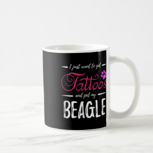 Beagle Dog Lover Tattoo Funny Dog Mom Gift Idea Coffee Mug