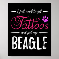 Beagle Dog Lover Tattoo Funny Dog Mom Gift Idea