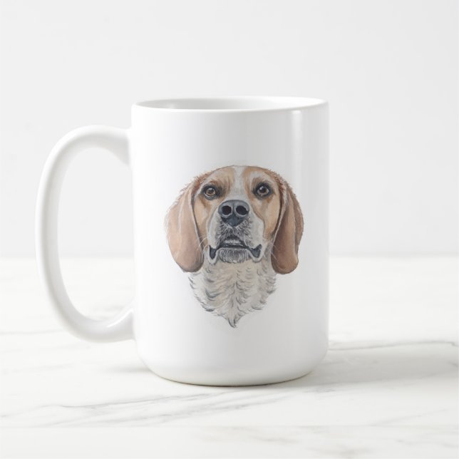 Beagle Dog Mug | 15 oz (Left)
