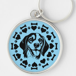 Beagle Dog Owner Keychain