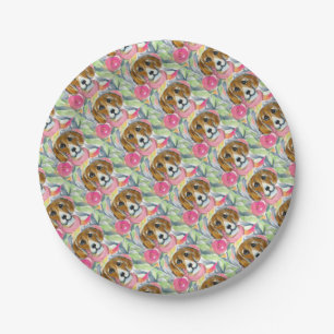 BEAGLE DOG PAPER PLATE