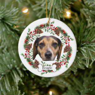 beagle dog  Personalized Pet Ornament