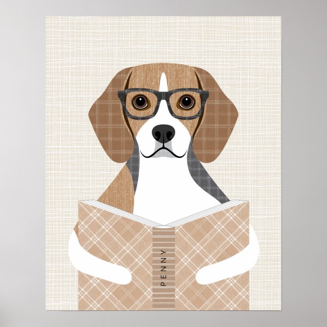 Beagle Dog Personalized Print (Front)