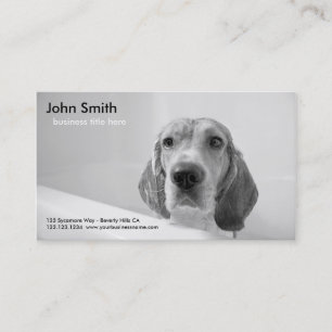 Beagle Dog Pet Grooming business card