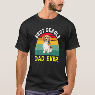 Beagle Dog Pet Owner Best Basset Hound Dad Ever T-Shirt