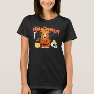 Beagle Dog Pumpkin Witch Zombie Halloween Costume T-Shirt