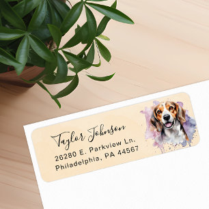 Beagle Dog Return Address Label