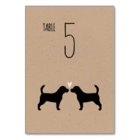 Beagle Dog Silhouettes Wedding Reception