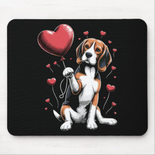 Beagle Dog Valentine's Day Dog Owner Valentine Mouse Pad