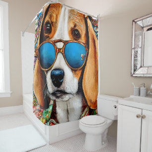 Beagle Dog with Sunglasses