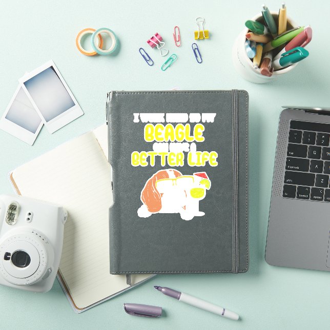 Beagle Dog Work Hard Beagle Better Life Funny Dog  (iPad Cover)