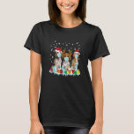 Beagle Dogs Christmas 2021 Lights Santa Reindeer T-Shirt<br><div class="desc">Beagle Dogs Christmas 2021 Lights Santa Reindeer</div>