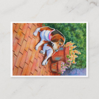 Beagle Double Sided ACEO Print Business Card