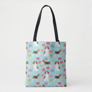 Beagle Doughnut Tote Bag