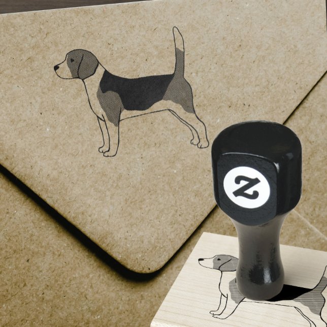 Beagle Drawing | Pet Dog Lover's Rubber Stamp (Creator Uploaded)