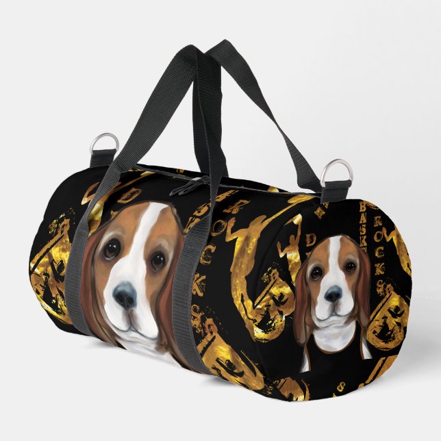 Beagle  duffle bag (Left Corner)