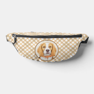 Beagle English Painting Tri Tricolor Cute Dog Art Fanny Pack