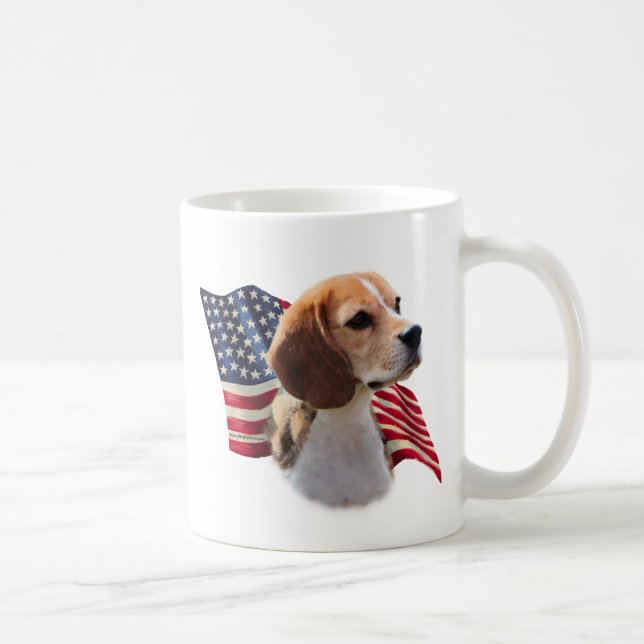 Beagle Flag Coffee Mug (Right)