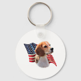 Beagle Flag Keychain