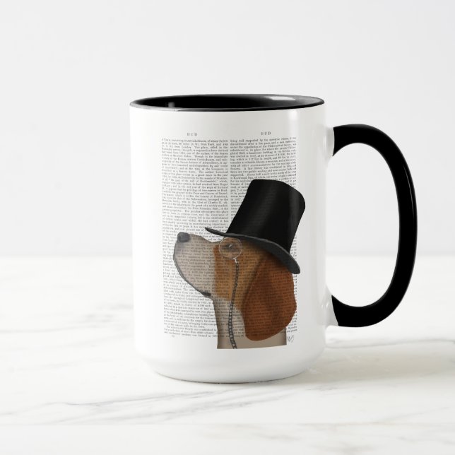 Beagle, Formal Hound and Hat Mug (Right)
