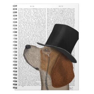 Beagle, Formal Hound and Hat Notebook