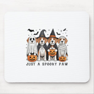 Beagle Ghost Cute Dog Halloween Thanksgiving Mouse Pad
