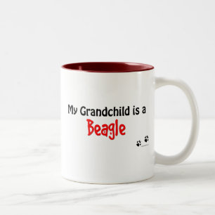 Beagle Grandchild Two-Tone Coffee Mug