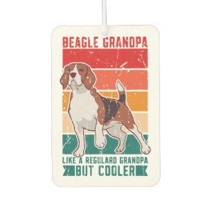 beagle grandpa like a regular grandpa but cooler - air freshener