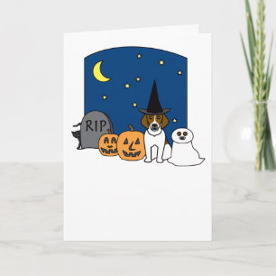 Beagle Halloween Card