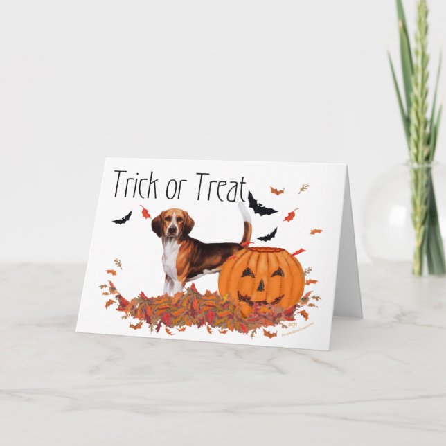 Beagle Halloween Card (Front)