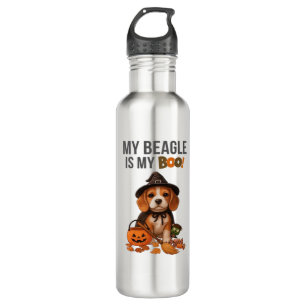Beagle Halloween Costume My Beagle is My Boo Dog 710 Ml Water Bottle