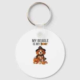 Beagle Halloween Costume  My Beagle is My Boo Dog  Keychain