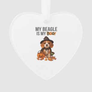 Beagle Halloween Costume  My Beagle is My Boo Dog  Ornament