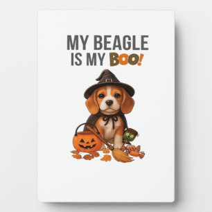 Beagle Halloween Costume My Beagle is My Boo Dog Plaque