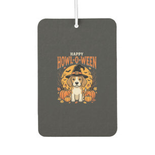 Beagle Halloween Howl-O-Ween Dog Pumpkin Design_1 Air Freshener