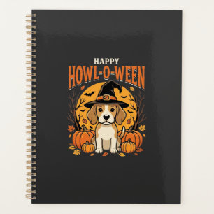 Beagle Halloween Howl-O-Ween Dog Pumpkin Design_1 Planner
