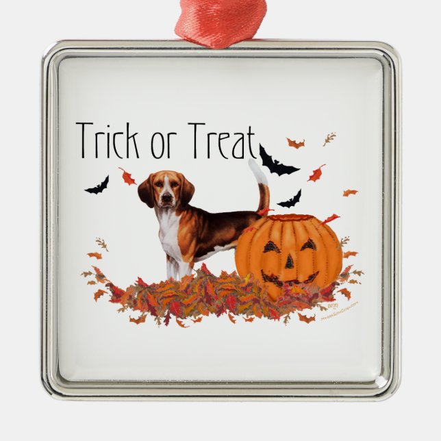 Beagle Halloween Metal Ornament (Front)
