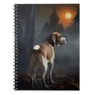 Beagle Halloween Scary Notebook