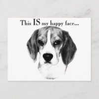 Beagle Happy Face; Happy Beagle; Grumpy Beagle