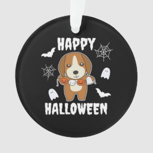 Beagle Happy Halloween Dog Costume Ornament