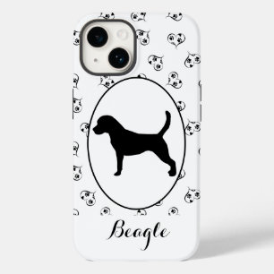Beagle Hearts and Paw Prints Case-Mate iPhone 14 Case