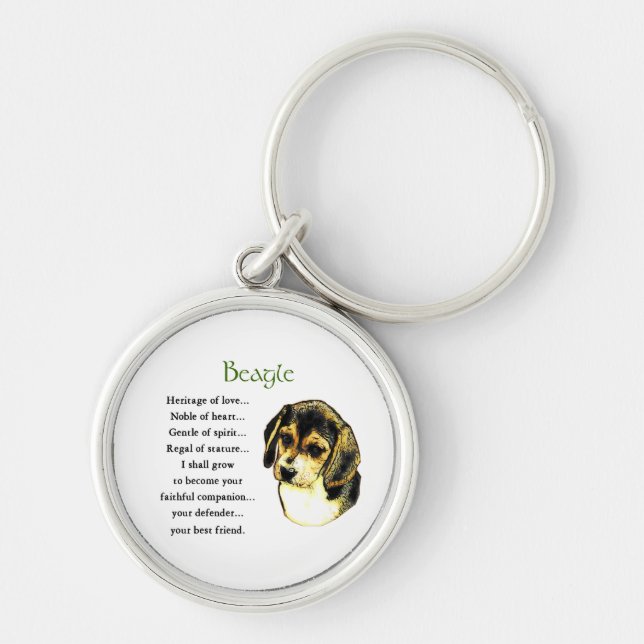 Beagle Heritage of Love Keychain (Front)